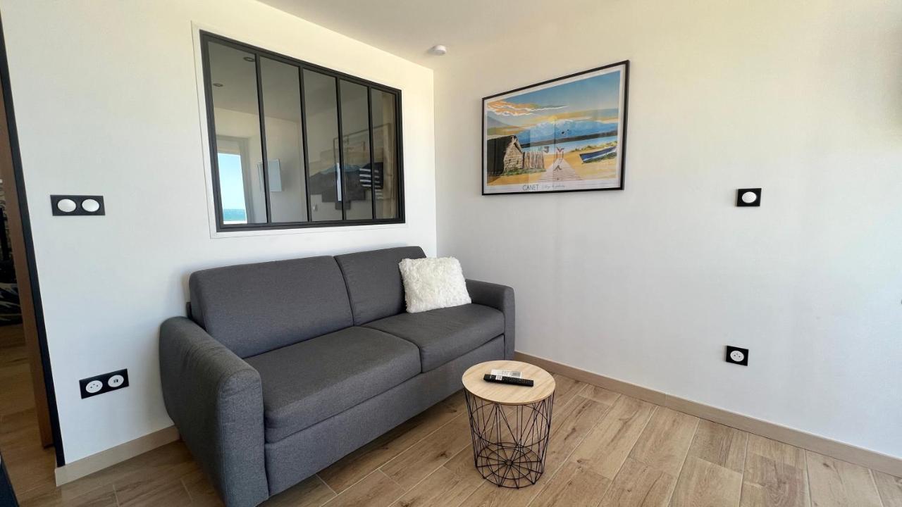 Appartement Cosy, Vue Mer Avec Parking Privatif Canet-en-Roussillon Extérieur photo