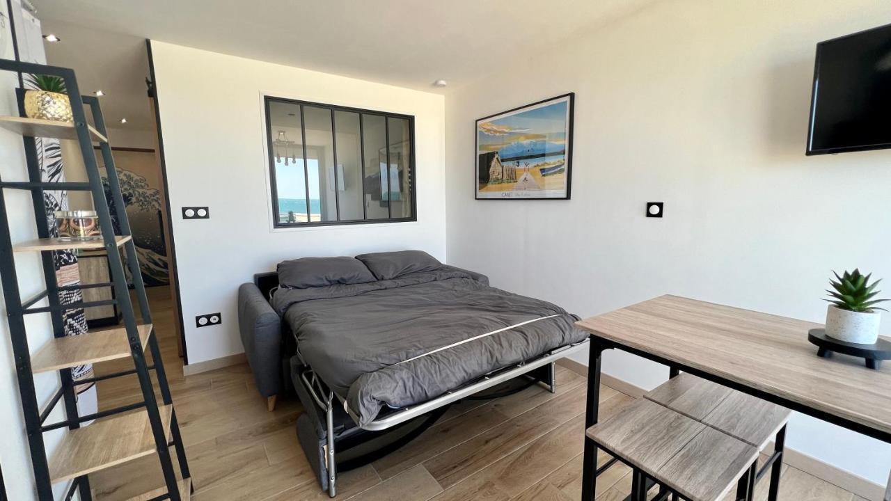 Appartement Cosy, Vue Mer Avec Parking Privatif Canet-en-Roussillon Extérieur photo