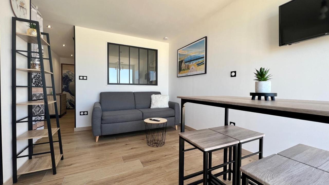 Appartement Cosy, Vue Mer Avec Parking Privatif Canet-en-Roussillon Extérieur photo